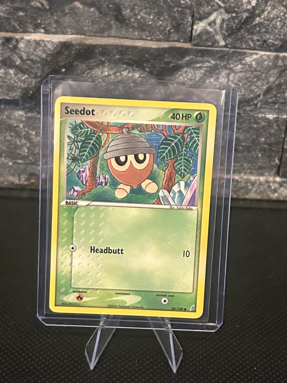Pokémon Seedot Non-Holo 53/100 from Vintage EX Crystal Guardians Set (2006) M/NM